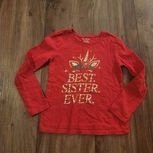 Best Sister Ever‎ Unicorn Inspired Christmas Shirt